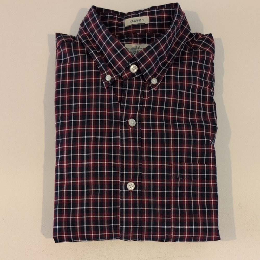J. Crew Men's S Classic Fit Long Sleeve Button Down Checkered Shirt Style #C9305 - Picture 14 of 14